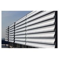 Elegantes Aluminium-Lamellenfenster mit Argonfüllung und Dreifachverglasung aus Eisenarmem Glas für den Innenbereich
