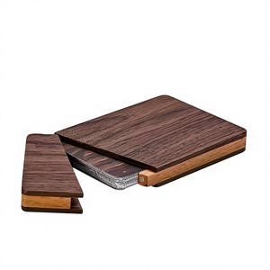 Wooden Card Holder Stand with Customized Shape Natural Wood Color for Promotional Activities Portable <b>Clipboard</b> Style - Product Image 4