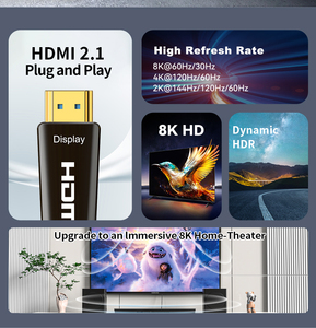 <span class=keywords><strong>สาย</strong></span>เคเบิลใยแก้วนำแสง <span class=keywords><strong>HDMI</strong></span> 2.1 รุ่น A238 แบบกำหนดเอง 0.5-100 เมตร แบบถอดได้ 48G <span class=keywords><strong>HDMI</strong></span> ตัวผู้-ตัวผู้ ชุบทอง 8K สำหรับวิดีโอ - Product Image 2