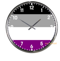Horloges murales rondes arc-en-ciel aromatiques, horloge silencieuse classique sans tic-tac, fonctionnant sur piles, pour bureau, maison, salon