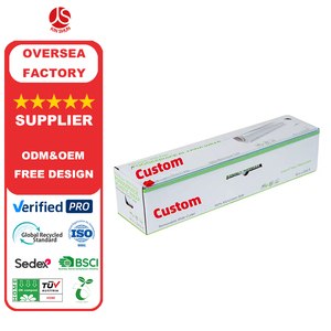 Rouleau de <span class=keywords><strong>film</strong></span> d'emballage alimentaire en plastique transparent personnalisé sans BPA allant au micro-ondes avec découpeur à glissière amovible et solidement étanche - Product Image 1