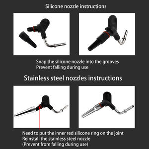 Buse à café en silicone à un trou, 1 pièce, accessoires de café Oem, buse vapeur en acier inoxydable - Product Image 4
