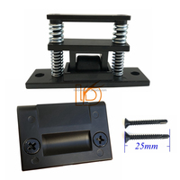 Loquet de porte réglable en alliage de zinc robuste en laiton massif avec vis et plaque de gâche en alliage de zinc ou en fer en forme de T