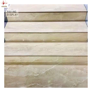 Carreaux d'escalier antidérapants 480X1200, nouvel ensemble original pour escaliers avec bord arc brillant, corps complet, brique en marbre - Product Image 3
