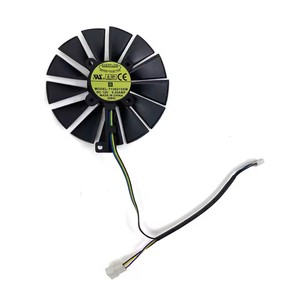 Ventilateur de refroidissement 95MM 4PIN T129215SM 0.25A RX580 GPU pour <span class=keywords><strong>ASUS</strong></span> AREZ Radeon <span class=keywords><strong>RX</strong></span> <span class=keywords><strong>580</strong></span> STRIX <span class=keywords><strong>RX</strong></span> 470 570 GTX 1050Ti 1070Ti 1080Ti - Product Image 6