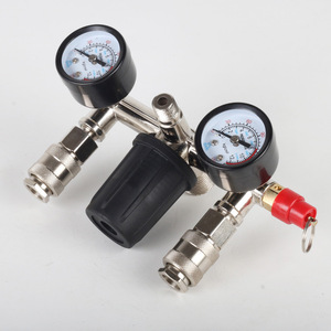 Plowing Air Regulator Black Hat Bracket With Gauge And Safety Valve For Air Compressor And Pump Accessories - Product Image 5