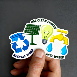 Tem dán vinyl bền, bán chạy nhất, chống tia cực tím, chống mài mòn và chống trầy xước, dễ lau chùi, hình hoạt hình dễ thương - Product Image 2