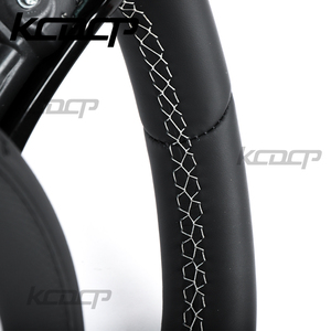 Volante de cuero completo apto para Volkswagen MK7 MK6 GTI GTD GTS GTE GLI <span class=keywords><strong>R</strong></span>-Line <span class=keywords><strong>R</strong></span> Golf7 Golf6 CC Polo Jetta SCIROCCO - Product Image 6