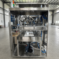 Machine de remplissage, de scellage et d'ensachage automatique de poudre de 25 à 50 kg pour sacs en plastique/papier, à moteur, pour produits alimentaires, chimiques et autres marchandises