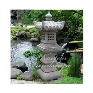 Moderne Outdoor Tuin Gebruik Decoratie Chinese Stijl Hand-Gesneden Stenen Lantaarn Grote Marmer Graniet Japanse Lantaarn Te Koop