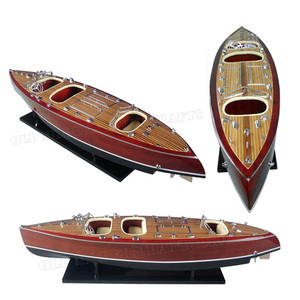 Chất Lượng Cao Gỗ Tuyết Tùng Bão Tàu Cao Tốc Mô Hình Vẽ Tay Cho Trang Trí Nội Thất Quà Tặng Hải Lý Hoặc Sưu Tập Hiển Thị - Product Image 1