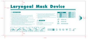 Masque de tube laryngé Réutilisable Flexible Pvc Silicone Tube laryngé Masque des voies respiratoires Masque laryngé réutilisable des voies respiratoires Tube des voies respiratoires médicales - Product Image 2