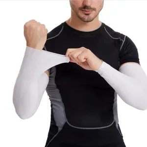 Wholesale Custom Printed Arm Sleeve Summer Sunscreen Anti UV Seamless Outdoor Cycling Ice Cool Cuff Silk Ice Sleeves