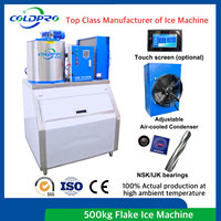Machine à glace en flocons 500 kg, 220V 50/60Hz, monophasé, avec bac à glace