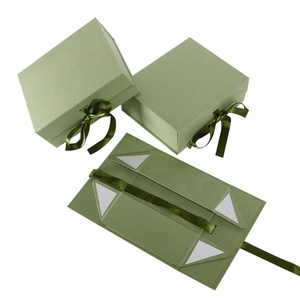 Luxury Rigid Cardboard Custom Matt Folding Closure Flip Top <b>Box</b> Manufacturer Perfume Packaging Paper Gift <b>Box</b> With Ribbon - Product Image 4