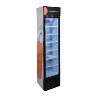 Mini Frigo 24 canettes pour boissons, refroidisseur de présentation avec porte vitrée, refroidisseur de boissons