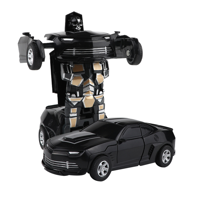 Hot Selling Deformation Robot Car Transformed Friction Car Toys Children's Model 4 Colors Educational Toy for Kids