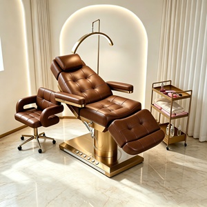 Table de massage de luxe RJ, lit de beauté électrique pour cils et cosmétiques, chaise de soin pour épilation, lits pour extensions de cils - Product Image 4