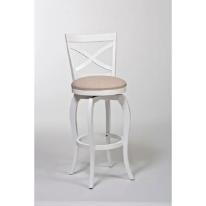 2025 Top Rated Swivel <strong>Upholstered</strong> <strong>Bar</strong> High <strong>Stool</strong> With <strong>Back</strong> - Product Image 3