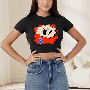 Image personnalisée "Débardeur à manches courtes pour femme fabriqué aux États-Unis" - Product Image 2