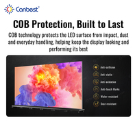 Écran LED COB intérieur pliable CANBEST CJ PRO C2 P1.2 P1.5 P1.8 pour affichage numérique en exposition et salon professionnel