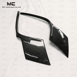 Parti esterne Auto <span class=keywords><strong>O</strong></span> stile coltello da vento posteriore in fibra di carbonio per Porsche 911 992 2018 + Carrera Targa posteriore Canard Splitter posteriore - Product Image 4