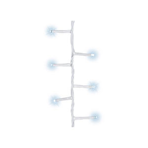 Ghirlanda LED da esterno, 16 m, 500 LED, lampeggiante, bianco freddo, cavo bianco; ideale per decorare eventi e valorizzare gli spazi - Product Image 1