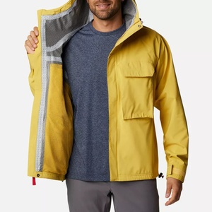 Vente en gros vestes imperméables pour hommes pour la randonnée veste épaisse en polaire à manches longues vêtements d'hiver pour hommes avec capuche - Product Image 2