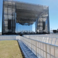 Barrière pliable en aluminium Mojo, barricade de sécurité portable pour le contrôle des foules lors de concerts, festivals de musique et événements en direct