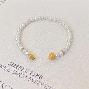 Pulsera de Plata de Ley S925 con Cierre de Rosca y Perlas de Agua Dulce de 4-5 mm, Diseño de Calabaza, para Mujer, de Zhuji Premium Exquisite - Product Image 3