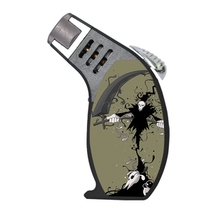 Nouveaux modèles Prix de gros d'usine Cigarette Logo personnalisé Briquet torche à gaz rechargeable coupe-vent de haute qualité en toute sécurité - Product Image 2