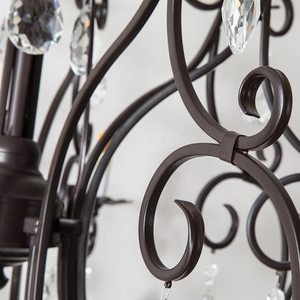 <span class=keywords><strong>Lustre</strong></span> suspendu de style vintage européen élégant, lampe à bougie pour villa, loft, escalier, cristal K9, salle à manger, salon - Product Image 6