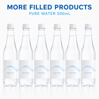 Machine de rinçage, de remplissage et de bouchage automatique haute performance pour bouteilles en PET et en verre d'eau potable minérale pure