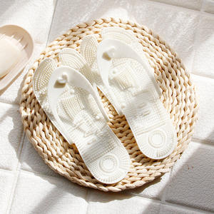 Men <strong>Women</strong> Household <strong>Slippers</strong> Portable Plastic Flip-flops Bathroom Anti-slip Massage Flip-flops Summer Travel Sandals - Product Image 5