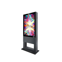 Affichage publicitaire étanche à écran tactile Lcd kiosque debout au sol extérieur numérique signalisation totem extérieur