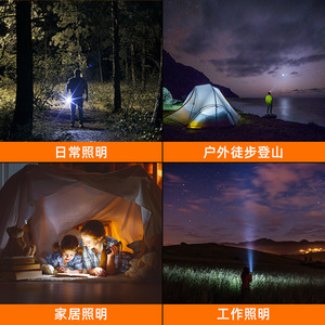 เซินฮั่ว L31 ไฟฉายกำลังสูง LED แบตเตอรี่แบบชาร์จไฟได้กันน้ำอลูมิเนียมอัลลอยด์กลางแจ้งตั้งแคมป์ลาดตระเวนยาวนาน - Product Image 4