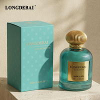 Flacon de parfum en verre cylindrique mat de couleur personnalisée 100 ml, boîte d'emballage souple écologique anti-fuite