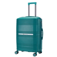 Ensemble de valises rigides en PP extensible avec coque incassable, roulettes silencieuses et trolley en alliage d'aluminium
