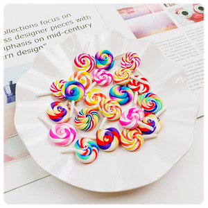 Vendita calda di fiocchi di limone Nail Art perline in ceramica di argilla morbida alla moda fettine di frutta - Product Image 1