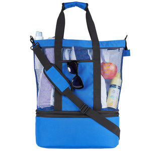 Bolsa de Playa Impermeable de Color Sólido con Compartimento Refrigerante - Esenciales de Vacaciones para Mujer para Todas las Estaciones - Product Image 1
