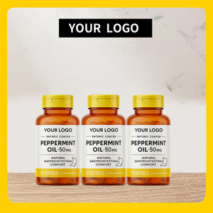 Complément alimentaire à base d'huile de menthe poivrée naturelle en gélules à libération enterique 50 mg pour le confort digestif 90 gélules certifiées GMP - Product Image 4