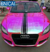 rainbow iridescent holographic vinyl car wrap