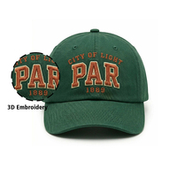 Gorra de Béisbol Deportiva de Algodón con Visera Curva, Transpirable, para Exteriores, con Bordado Personalizado en 3D