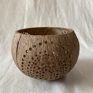 High Quality Eco - Friendly Unpolished <b>Coconut</b> Shell <b>Candle</b> Holder for Home Decor From Vietnam - Product Image 3