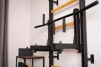 Wellshow Barre Murale en Bois Type Échelle Suédoise, Barre de Traction Murale pour Exercices à Domicile, Thérapie Physique et Gymnastique