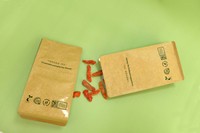 Sacs de sécurité verticaux à poignée gilet en plastique compostable de haute qualité pour aliments et snacks, avec impression par gravure