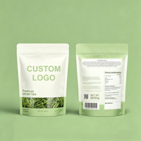 Sachet d'emballage alimentaire personnalisé en plastique recyclable imprimé flexo pour épices, assaisonnements et poudres, refermable avec fenêtre et fermeture éclair, pochette autoportante
