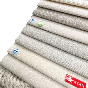 Tela de Tapicería en Stock, Tela de Chenilla Texturizada con Bouclé Beige para Proyectos de Muebles de Hotel - Product Image 4