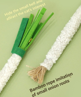 Jouets à mâcher pour chats Silvervine, nettoyage des dents, design moderne en forme de ciboulette, carottes et céleri pour chats
