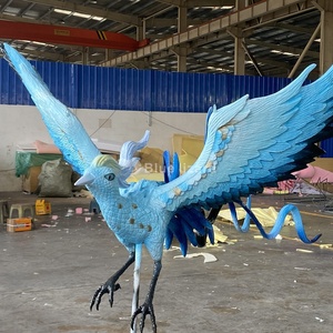 Personalizado de alta calidad exquisito Animatronic Animal pájaro mítico <span class=keywords><strong>bestias</strong></span> míticas clásico de montañas <span class=keywords><strong>y</strong></span> ríos Jing Wei estatua - Product Image 5